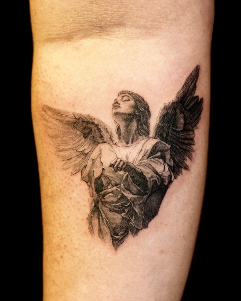Heavenly Guardian Angel Tattoo Tattoo Design