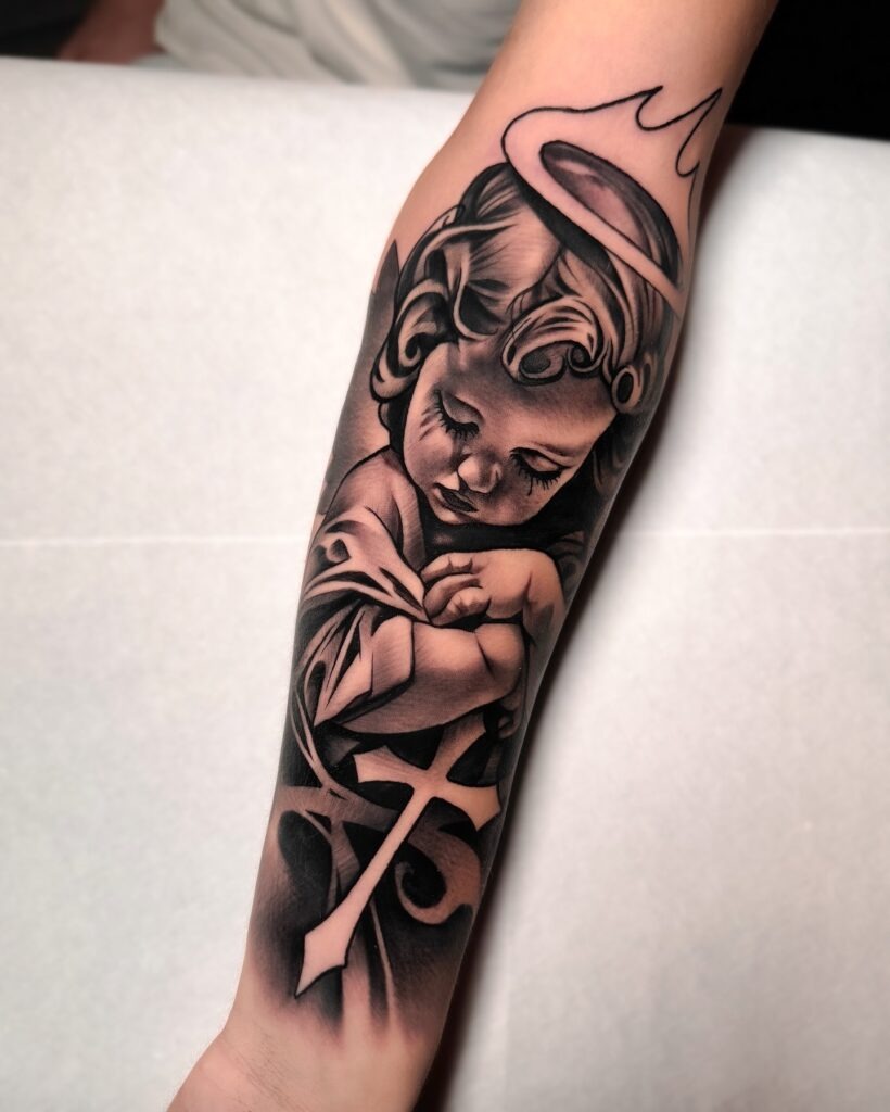 Little Angel Memorial Tattoo Tattoo Design