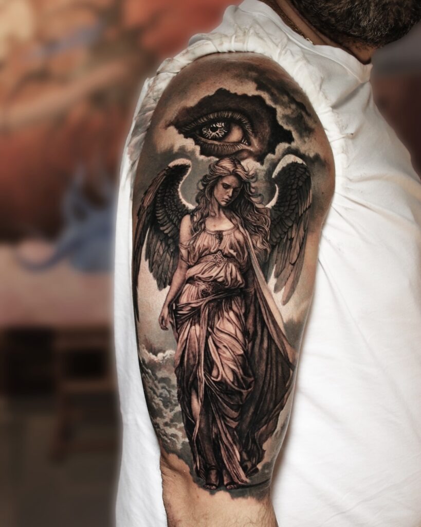 Mother Angel Tattoo Tattoo Design