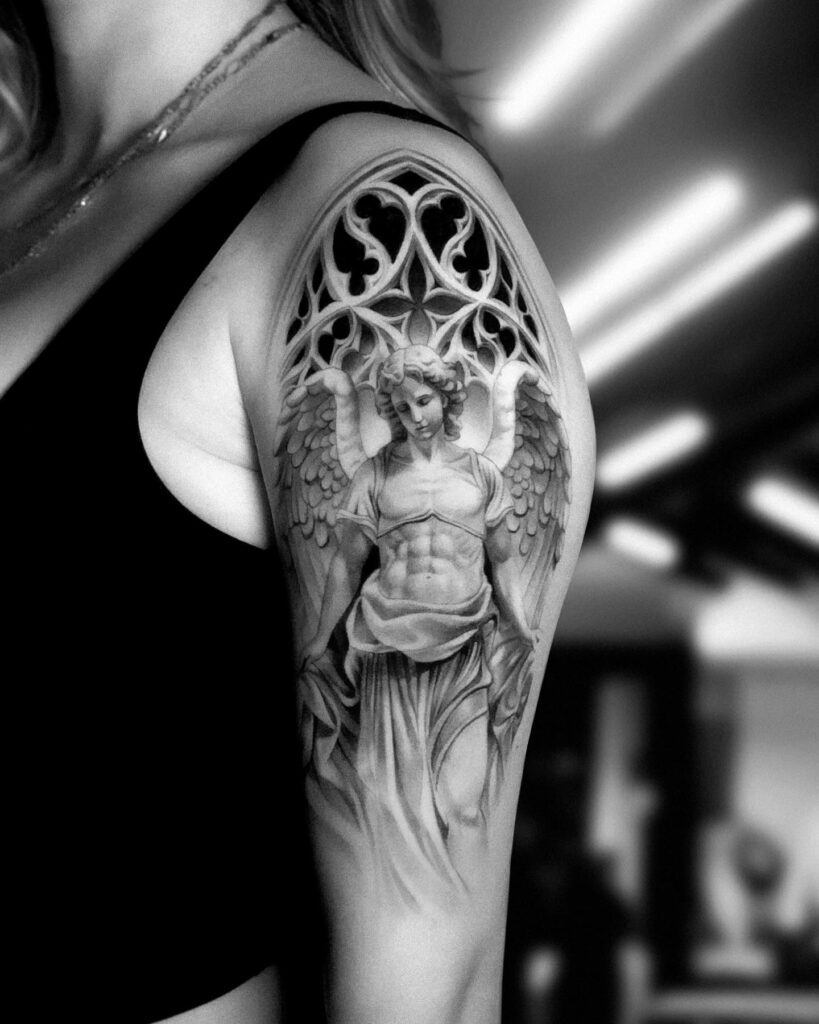 Sacred Guardian Angel Tattoo Tattoo Design