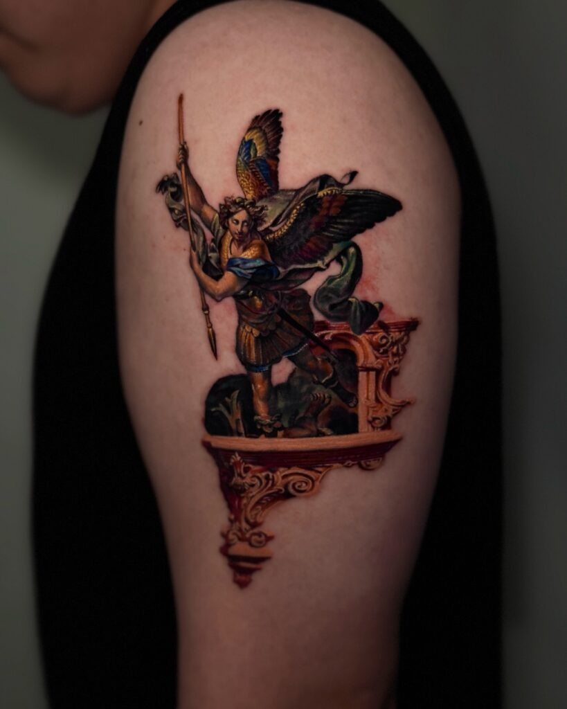 Saint Michael the Archangel Tattoo Tattoo Design