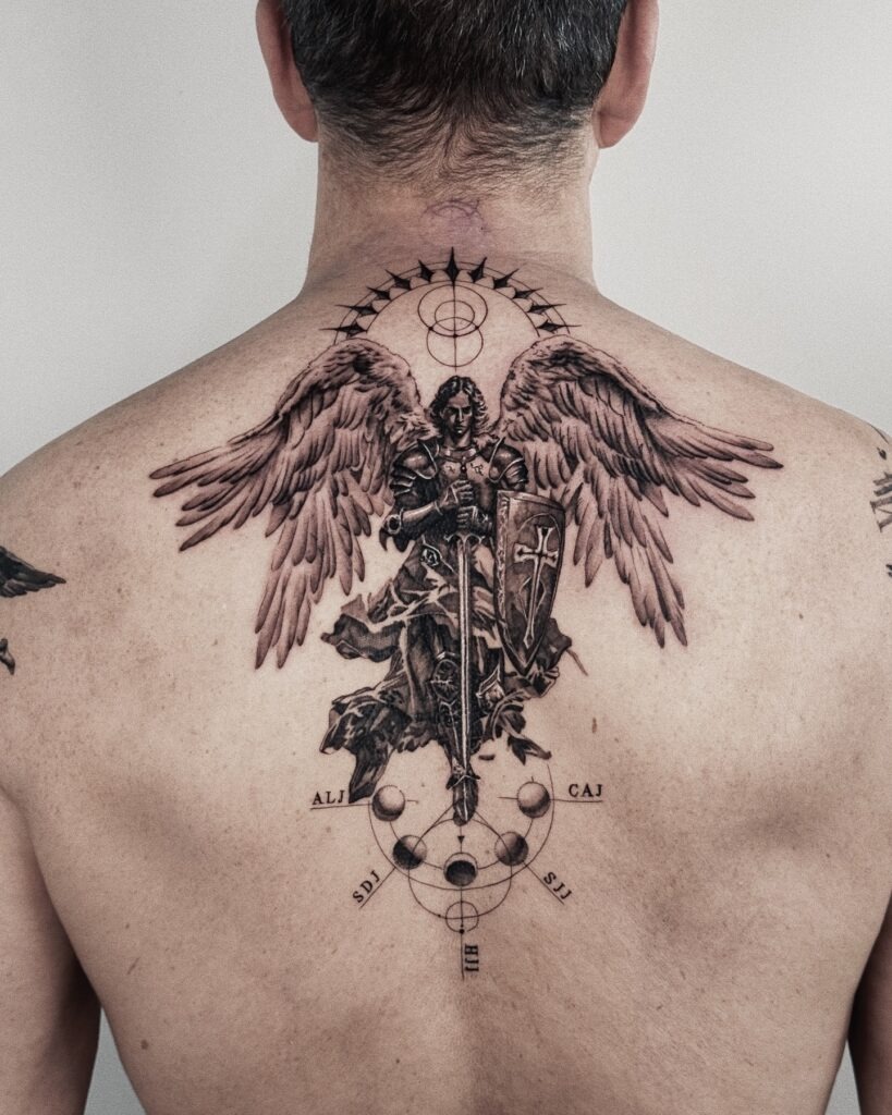 St. Michael Archangel Warrior Tattoo Tattoo Design