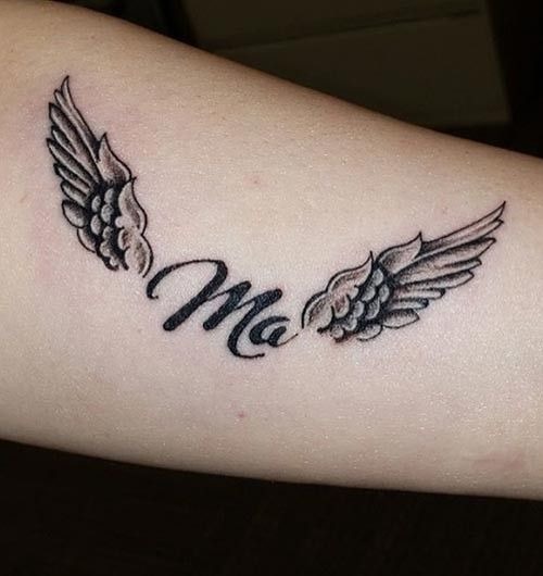 Colorful Rainbow Angel Wings Tattoo Tattoo Design
