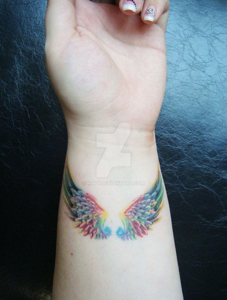 Quote With Angel Wings Tattoo Tattoo Design