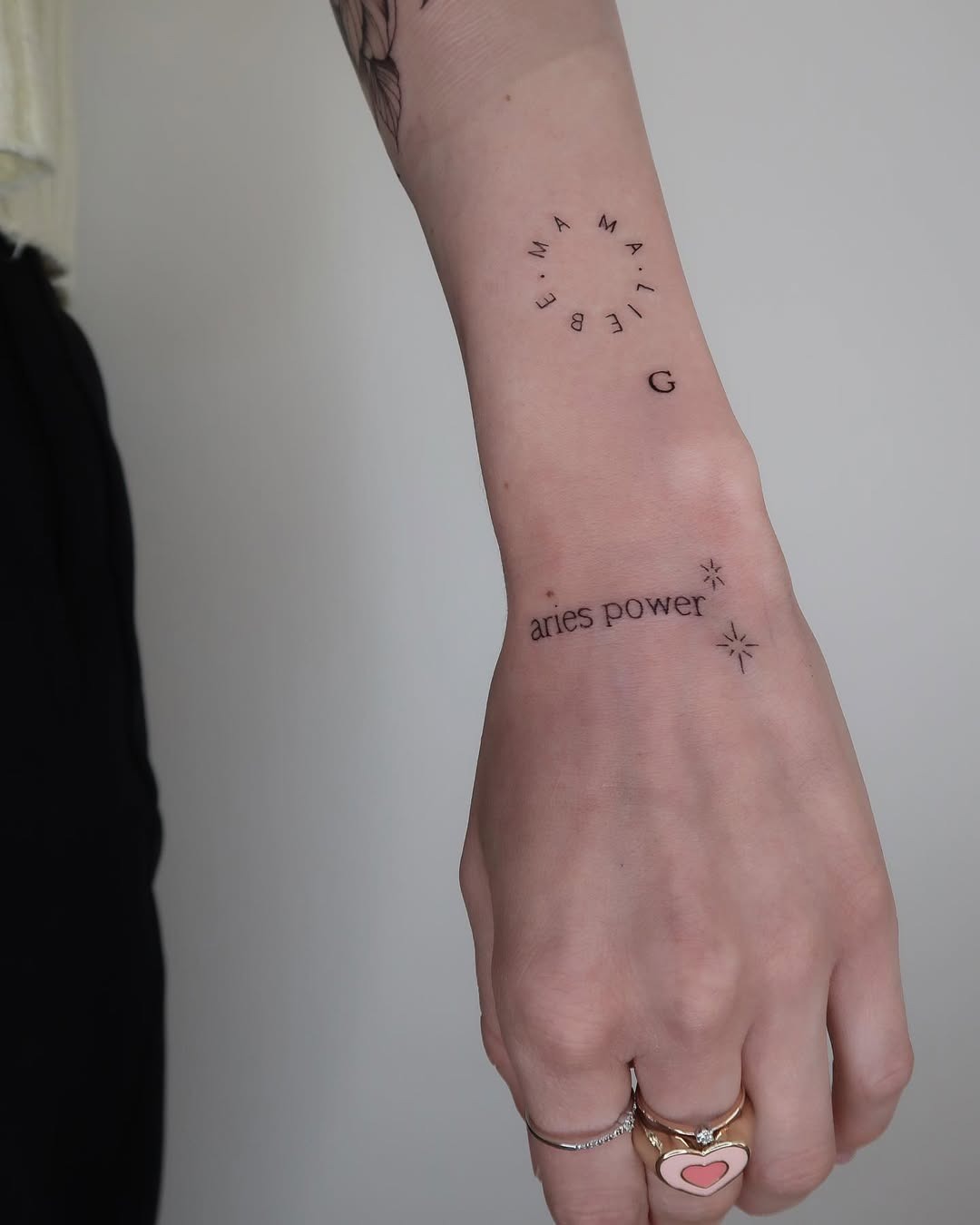 Chic Minimalistic Aries Power Tattoos Tattoo Design