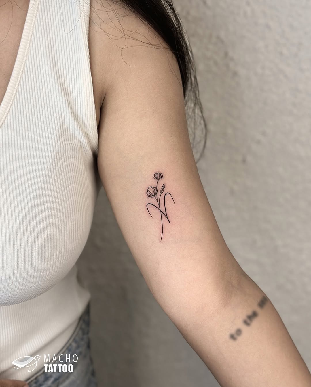 Elegant flower tattoo reflecting Aries vibes Tattoo Design