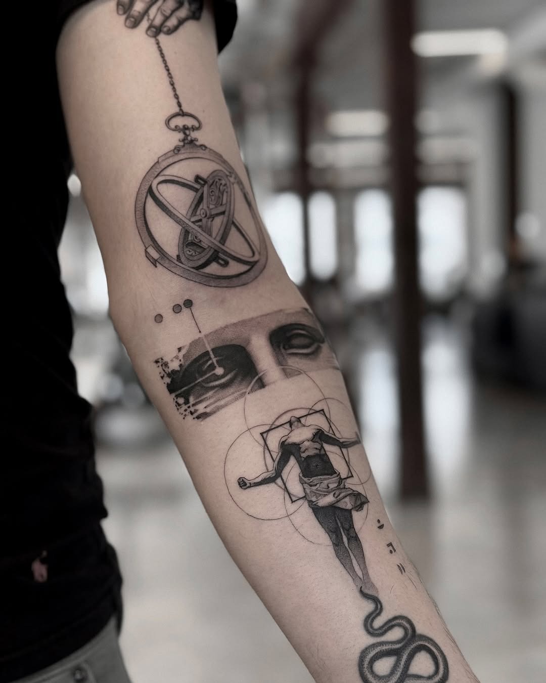 Intricate abstract arm tattoo for women Tattoo Design