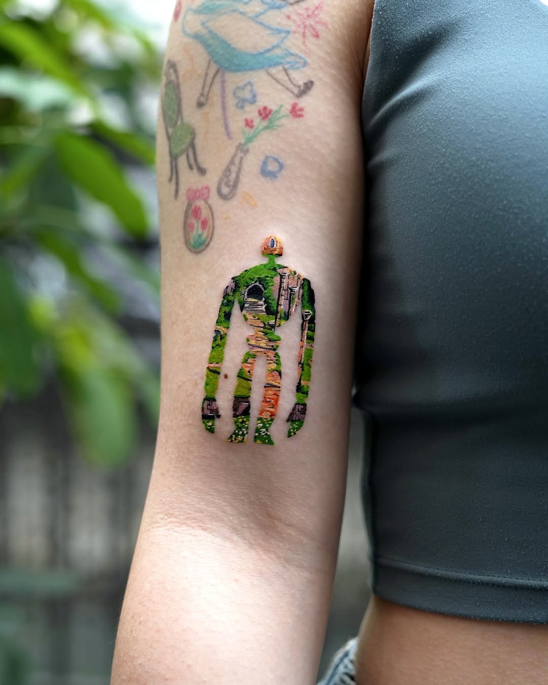Unique nature-inspired arm tattoo design for women Tattoo Design