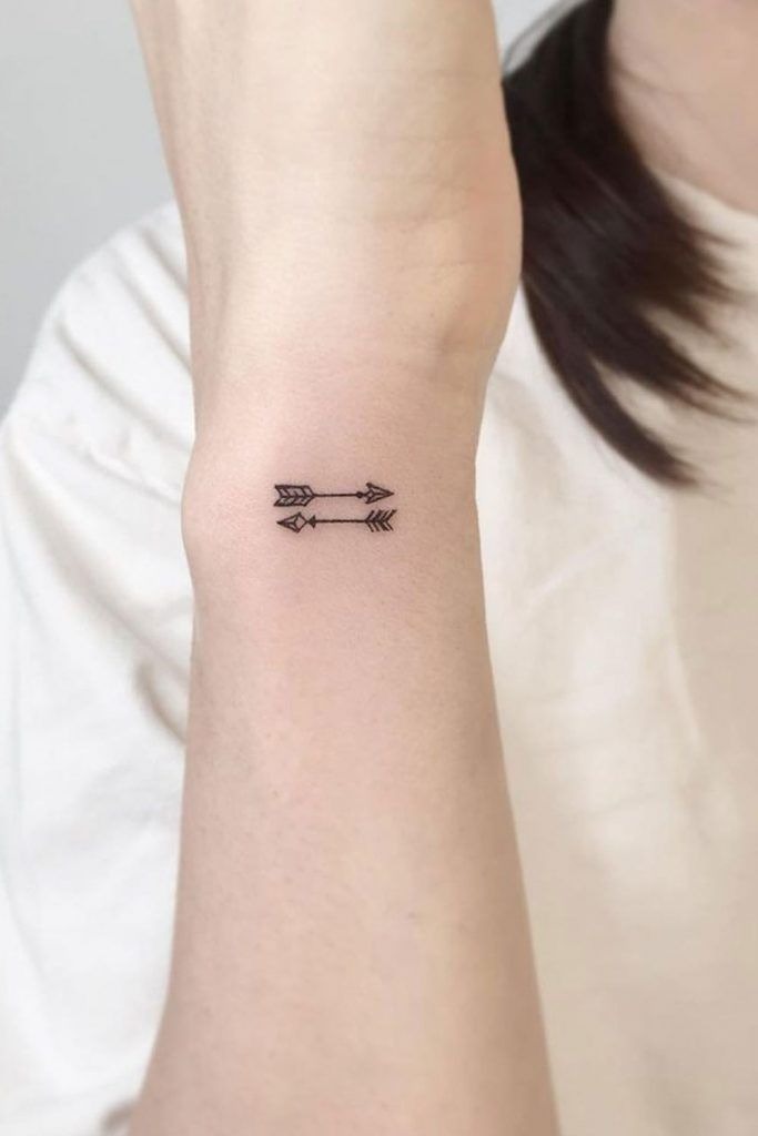 Small Double Arrow Wrist Tattoo Tattoo Design