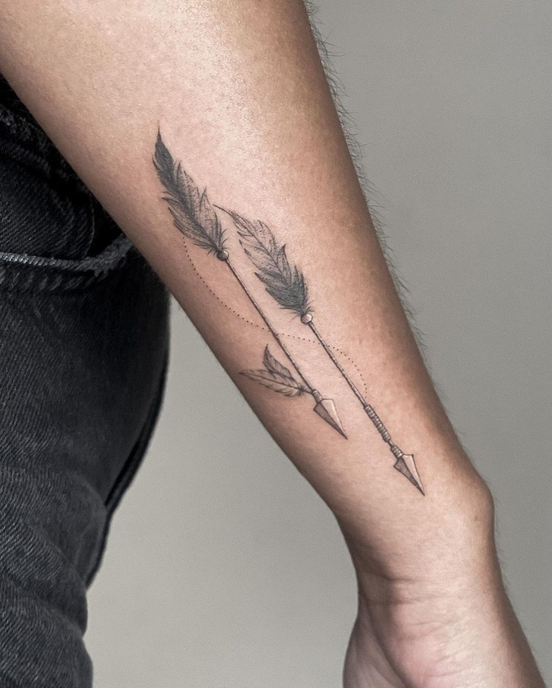 Three Arrow Fine Line Tattoo Tattoo Design