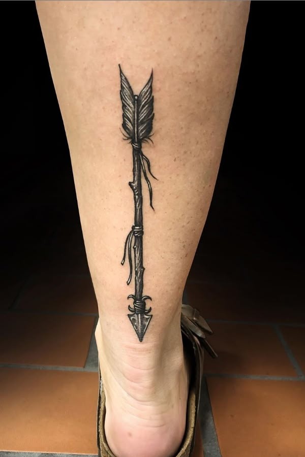 Wrapped Feather Arrow Tattoo Tattoo Design