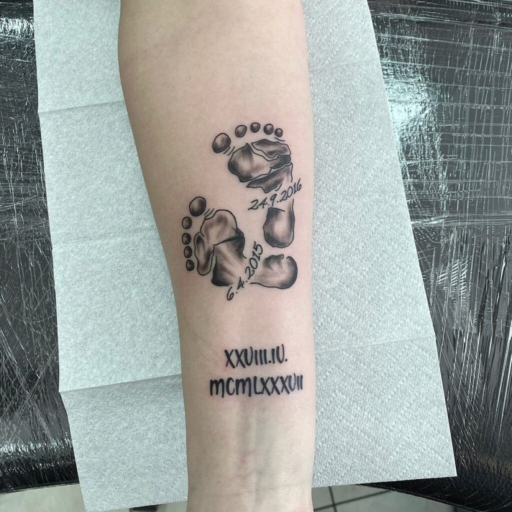 Baby Feet Tattoo Ideas for Moms Tattoo Design
