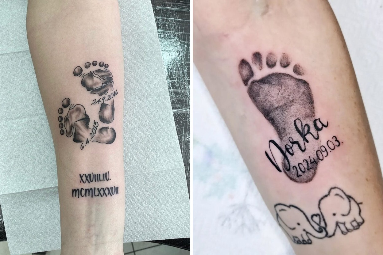 58 Adorable Baby Feet Tattoo Ideas Inspirations Featured Lookbook Collage