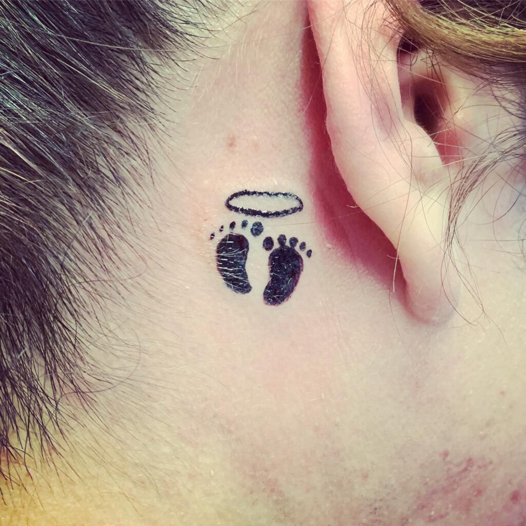 Memorial Baby Feet and Hands Tattoo Tattoo Design