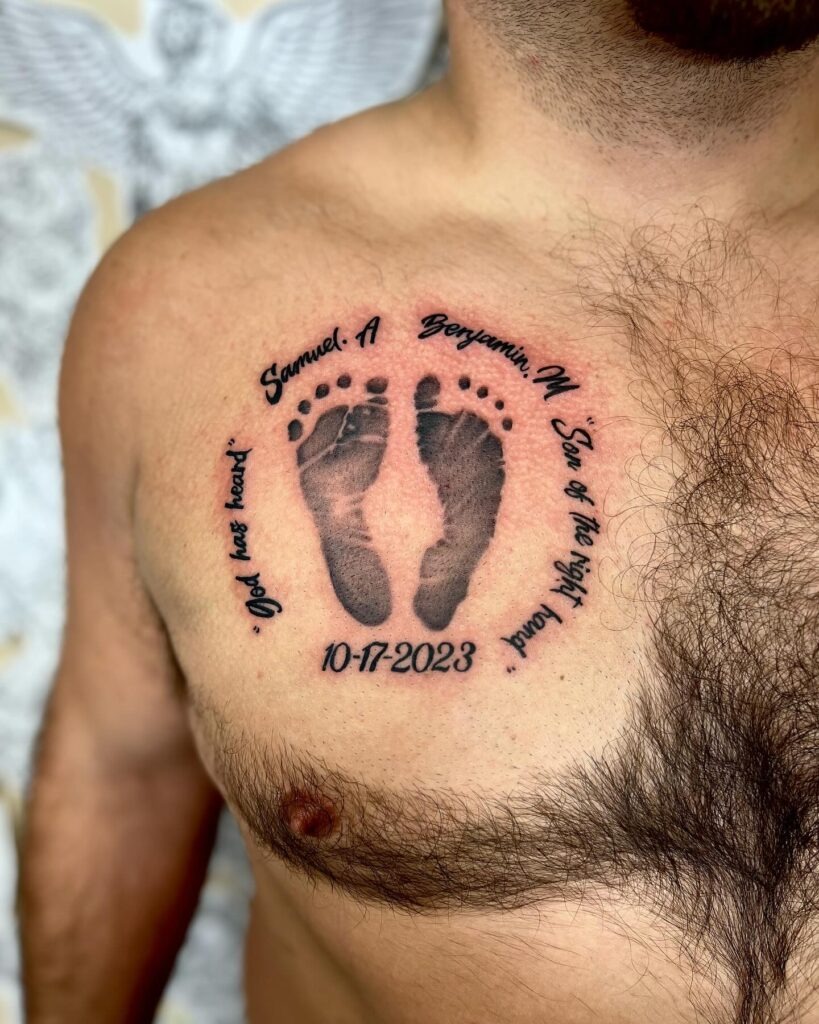 Minimalist Baby Footprint Tattoo Tattoo Design