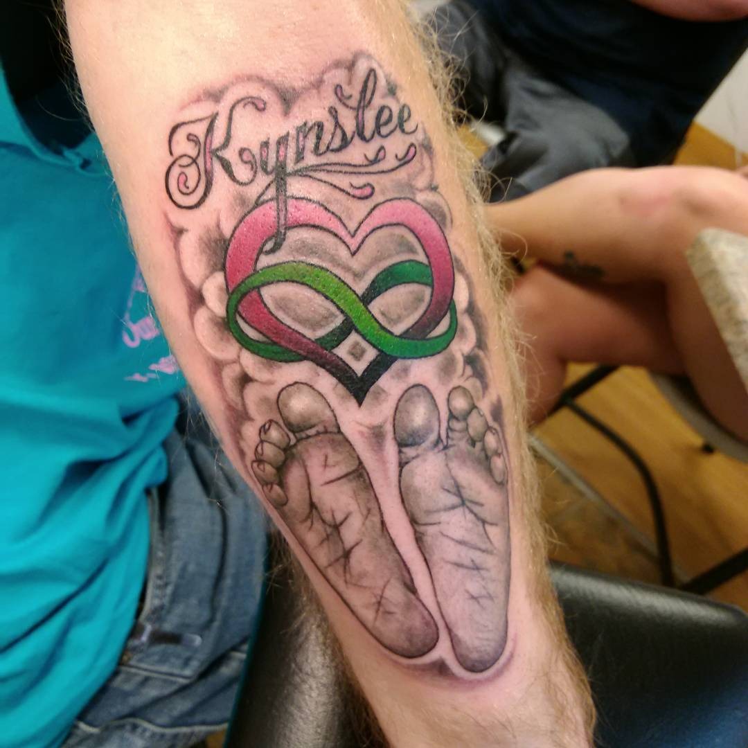 Personalized Baby Footprint Tattoo Tattoo Design