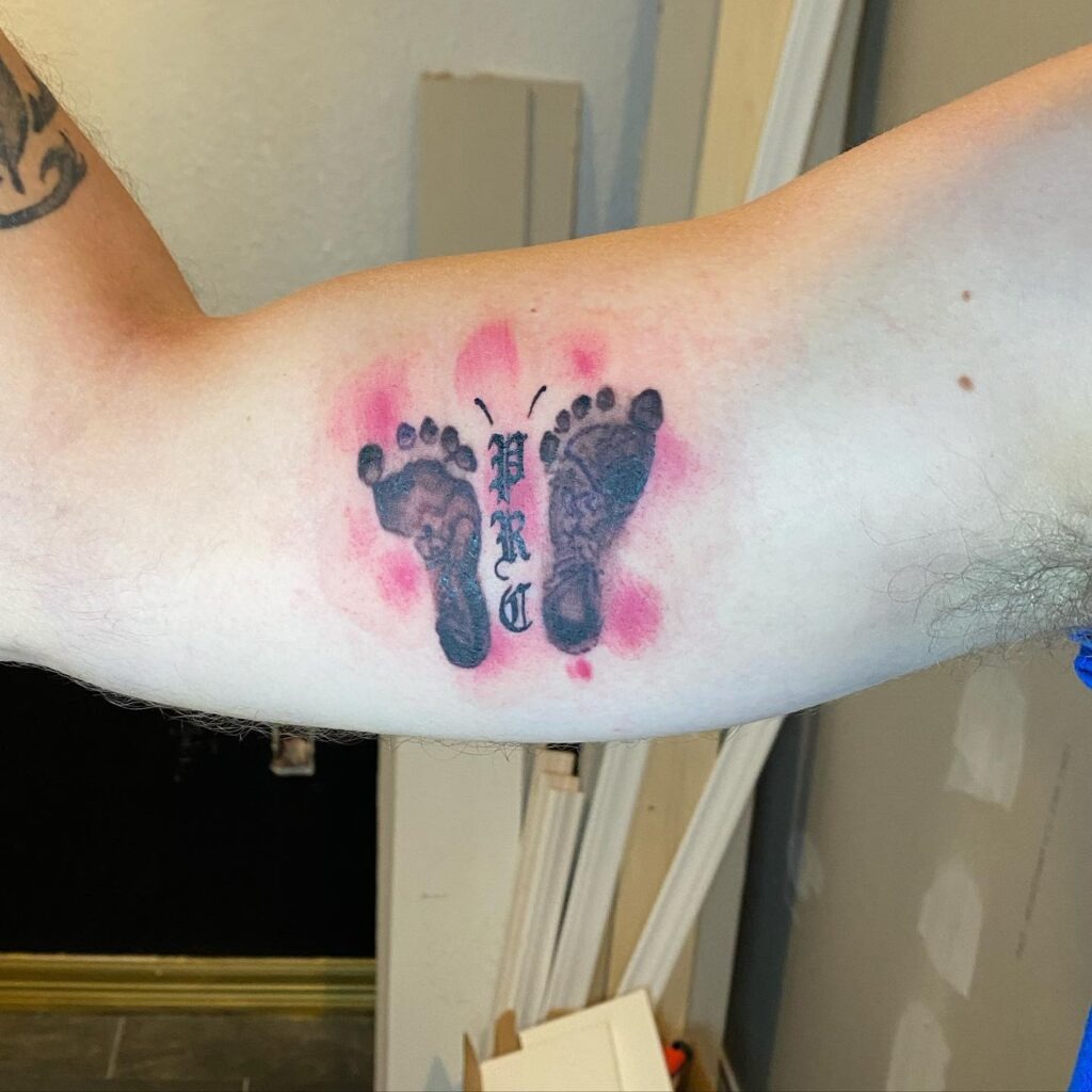 Wished-For Child Footprint Tattoo Tattoo Design