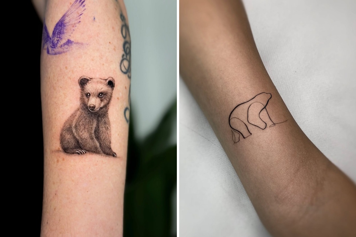 47+ Delicate Bear Tattoo Ideas That Make a Bold Artistic Statement Featured Lookbook Collage