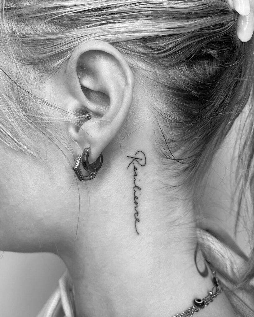 Cancer Constellation Behind the Ear Tattoo Tattoo Design