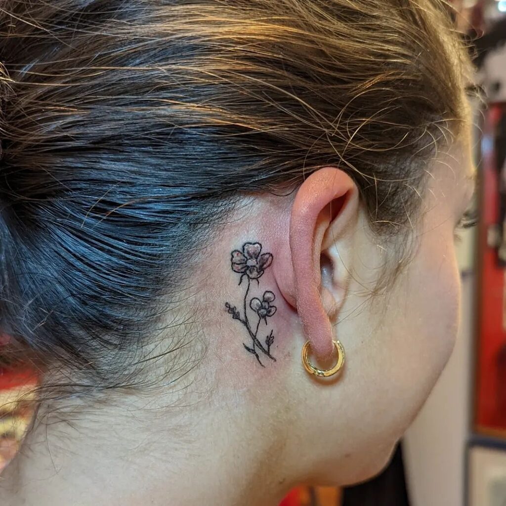 "Hope" Behind-the-Ear Tattoo Tattoo Design