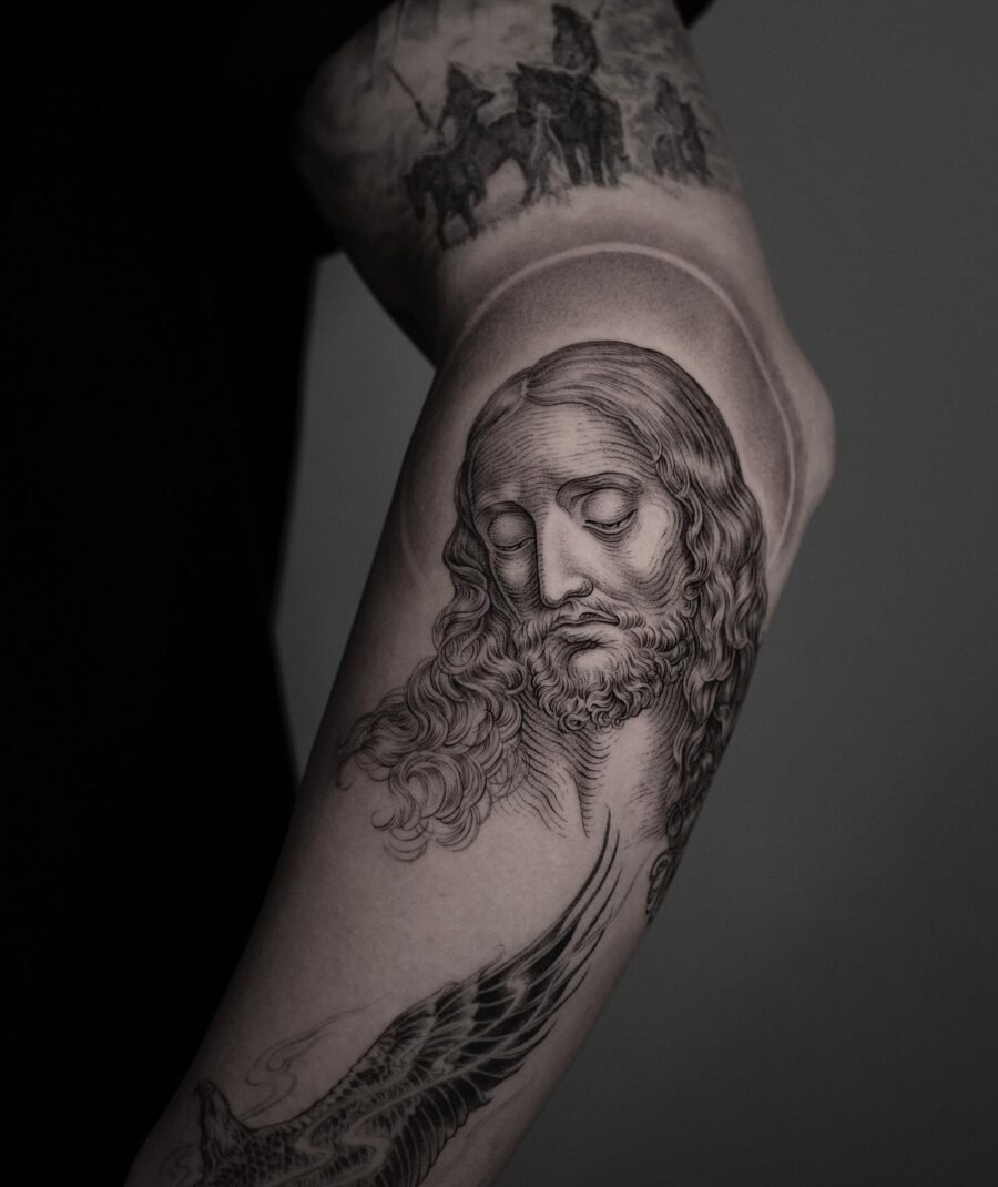 Dramatic Hand of God Tattoo Design Tattoo Design