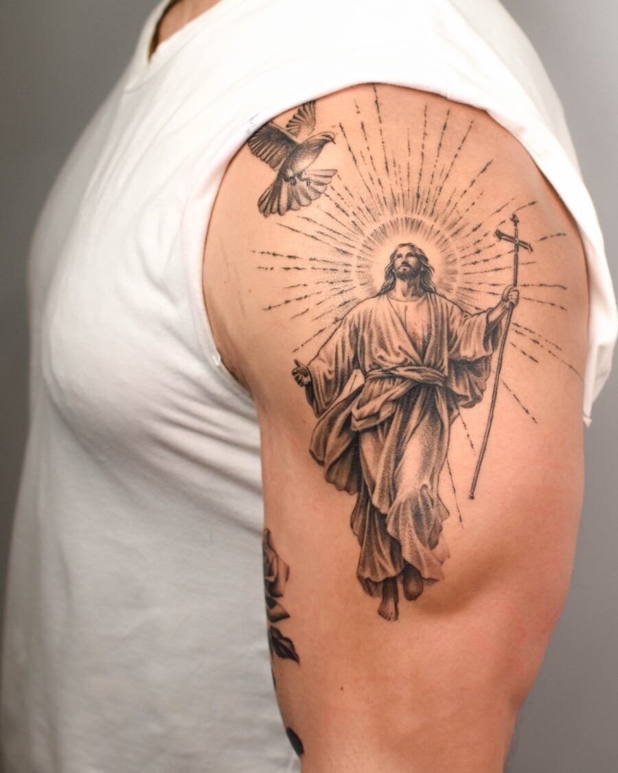 Flowing nature and freedom in inked art Tattoo Design