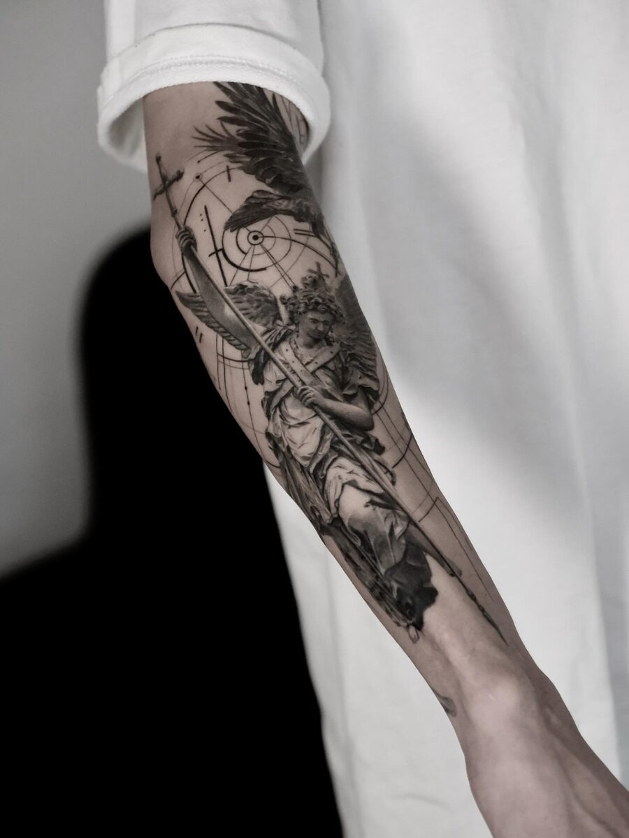 Intricate Jesus Christ tattoo design and symbolism Tattoo Design