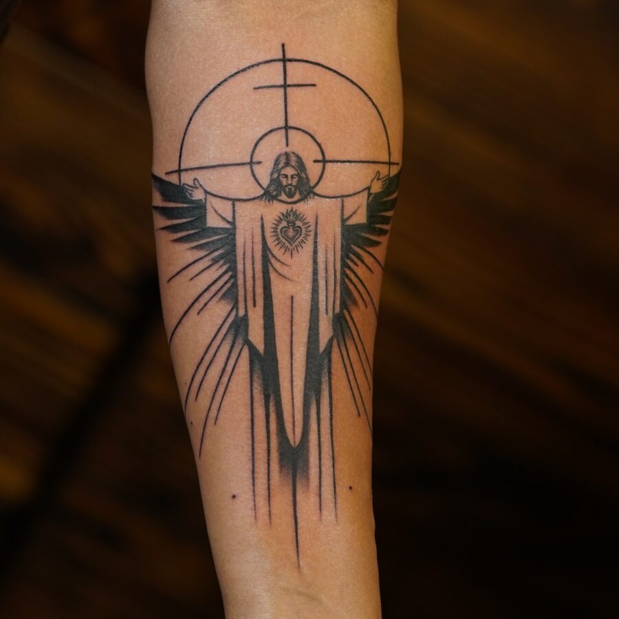 Stunning depiction of Archangel Michael tattoo Tattoo Design