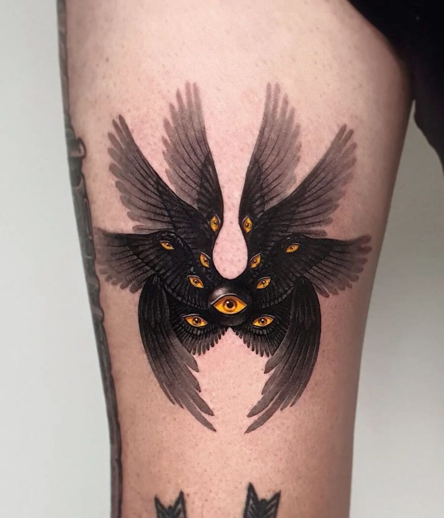 Symbolic Biblical Tattoo Capturing Faith and Family Tattoo Design