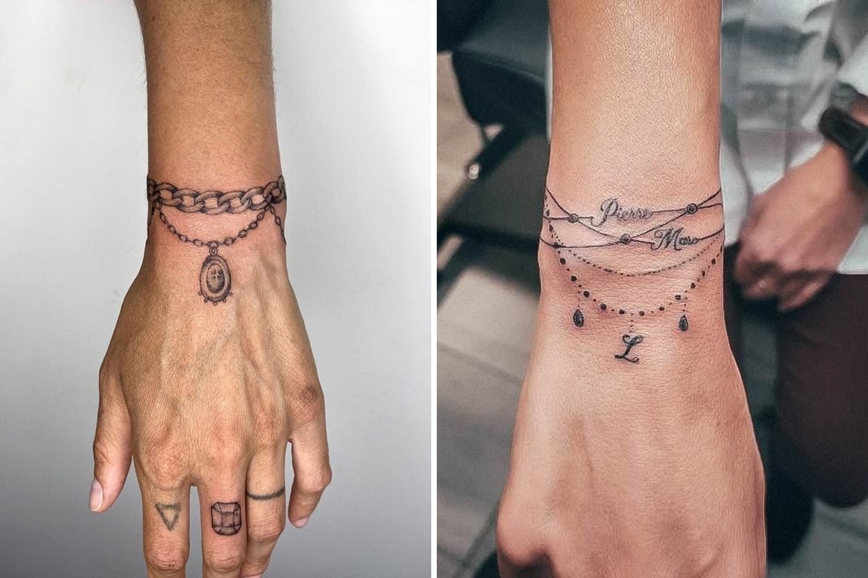 25+ Delicate Bracelet Tattoo Ideas That Feel Stylish Personal and Timeless Featured Lookbook Collage