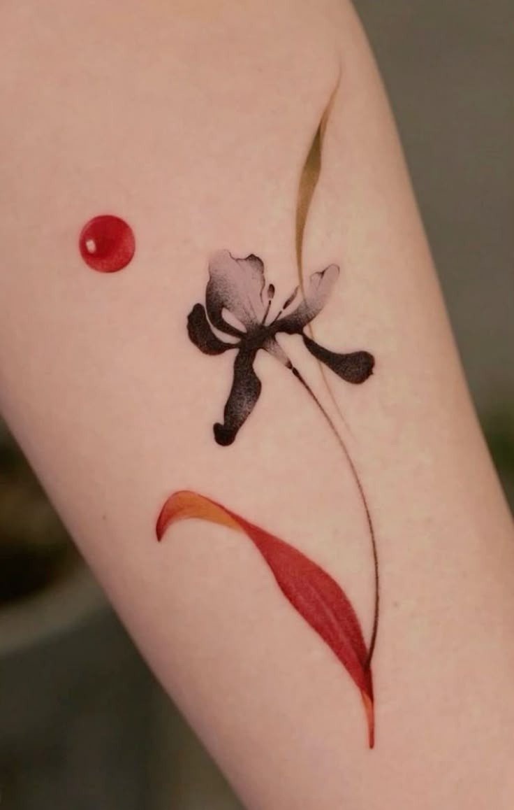 Abstract Art Bloom Tattoo Design