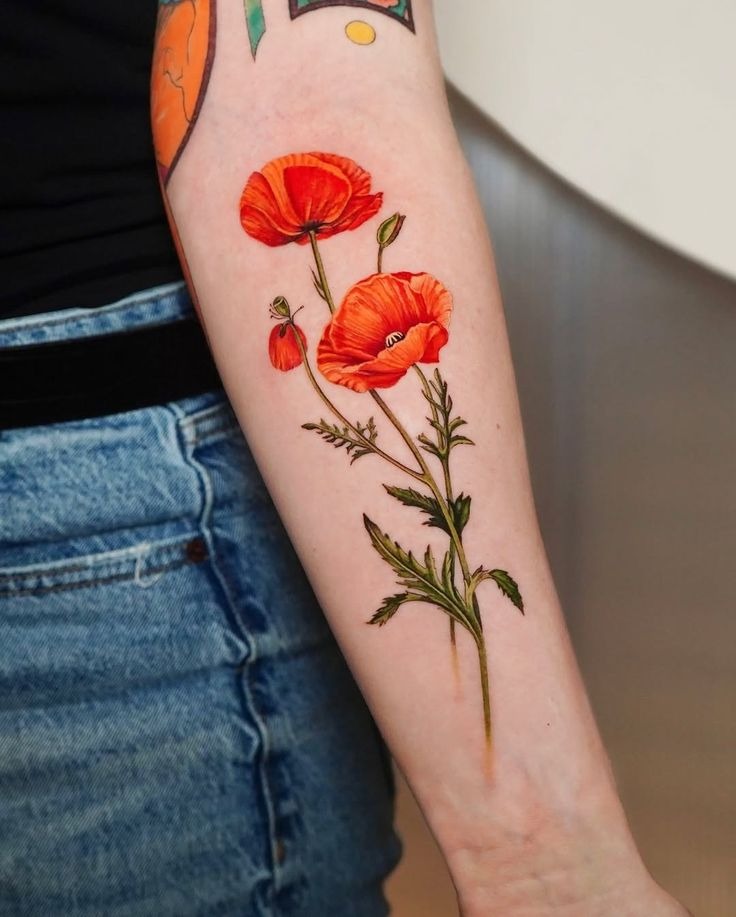 Botanical Realism Tattoo Design