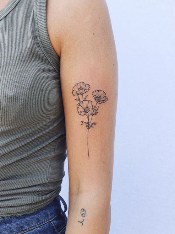 Fine Line Trio Tattoo Design