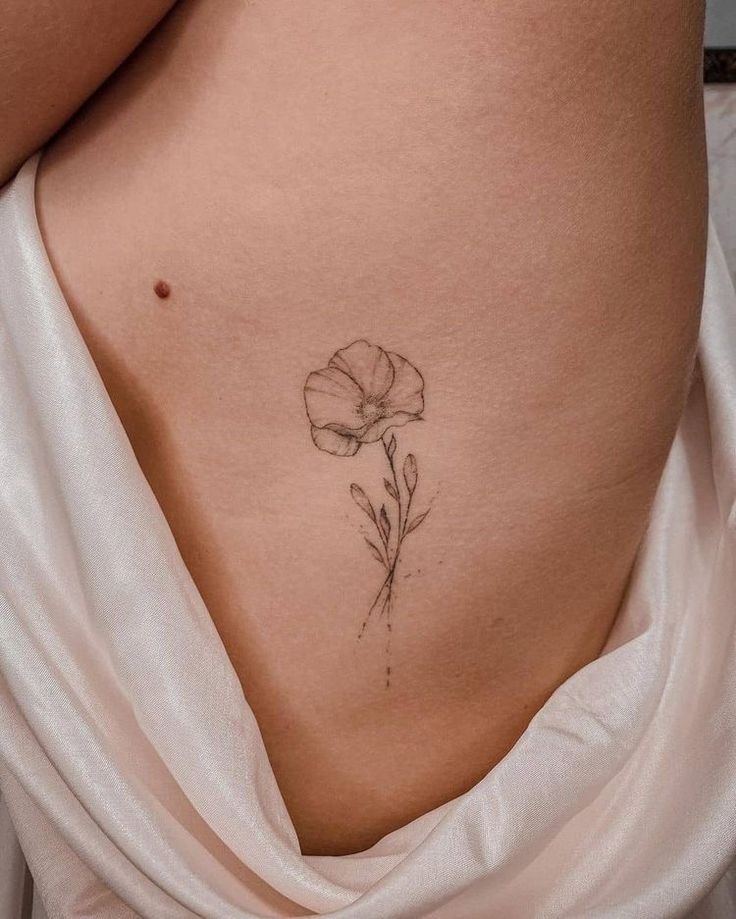 Soft Side Rib Sketch Tattoo Design