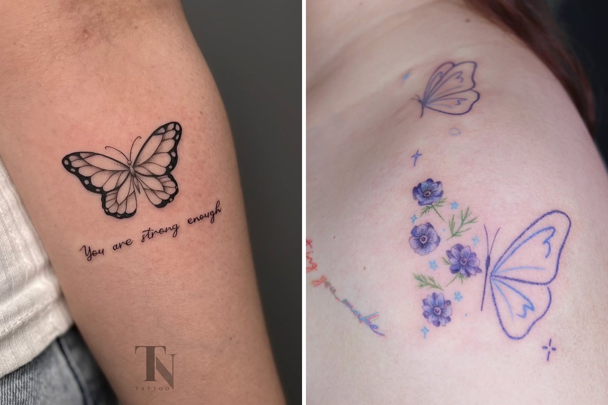 63+ Delicate Butterfly Tattoo Ideas Curated for Your Next Session Featured Lookbook Collage