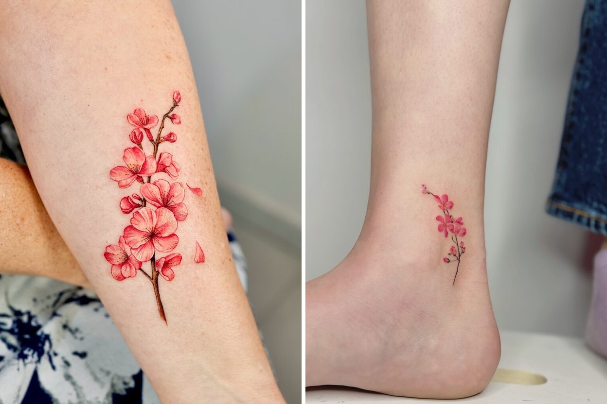 76+ Delicate Cherry Blossom Tattoo Ideas Curated for Your Next Session Featured Lookbook Collage