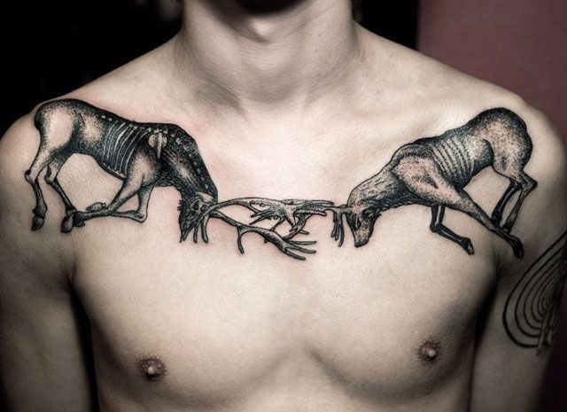 Each Hour Wounds Chest Tattoos Tattoo Design