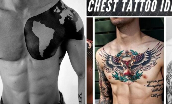59+ Delicate Chest Tattoo Ideas For Expressive Body Art