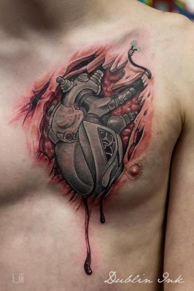 Owl with eye Chest Tattoos Tattoo Design
