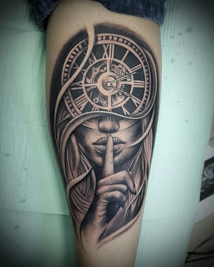 Memento Mori Sketch Style Tattoo Design