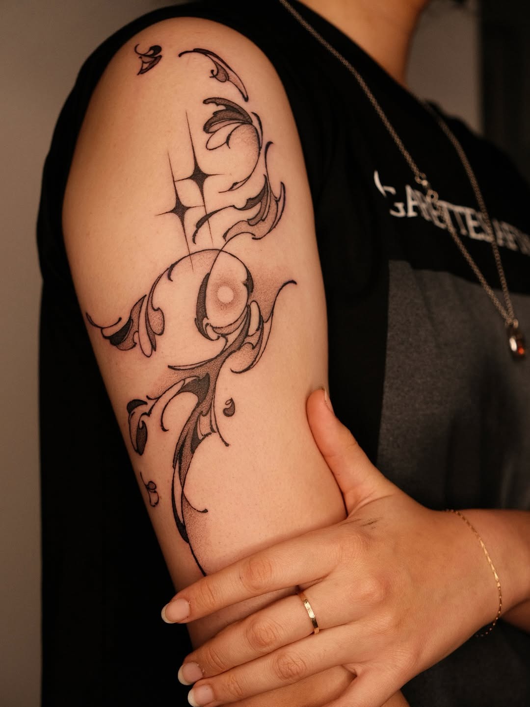 Elegant Cloud Tattoo with Intricate Details Tattoo Design