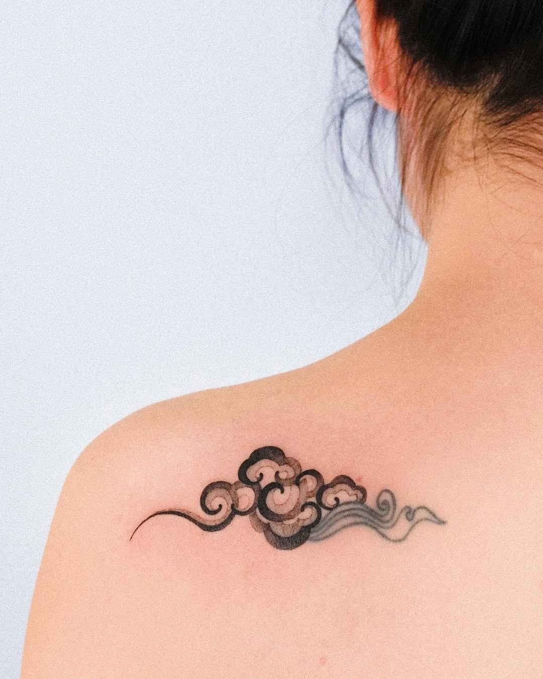 Elegant minimalist cloud tattoo design Tattoo Design