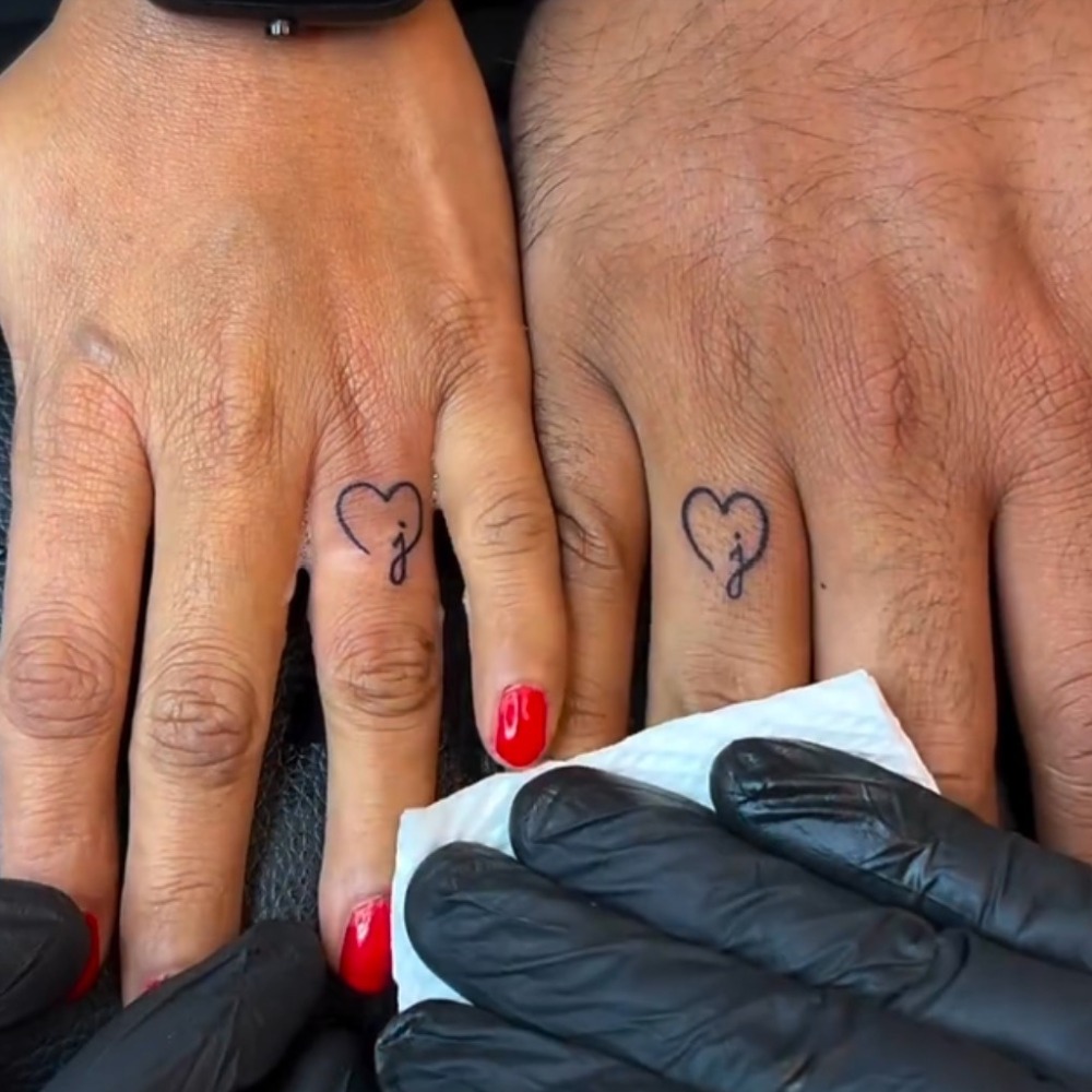 Partner’s Initials Tattoo Design