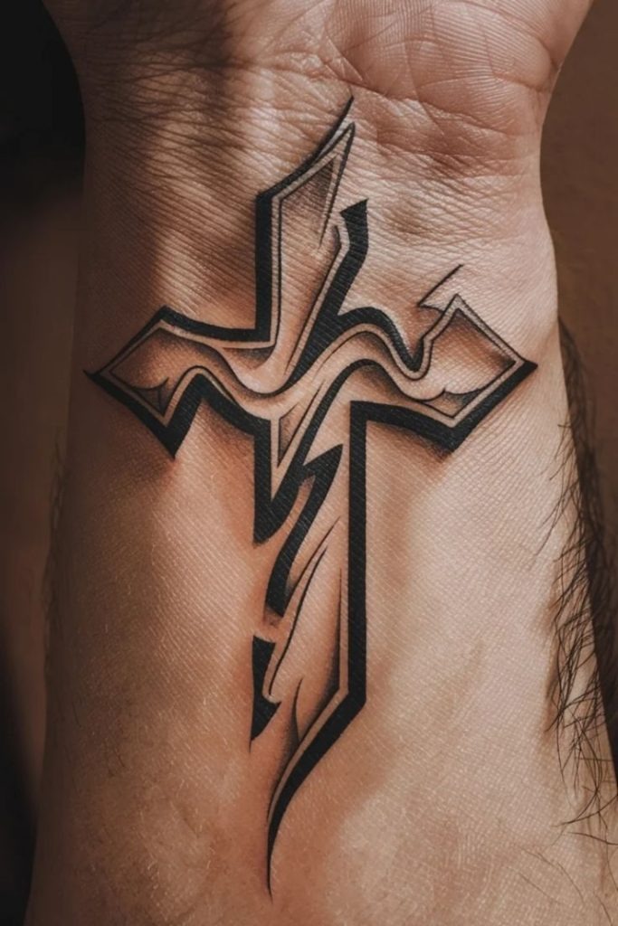 Tribal Cross Tattoo Tattoo Design