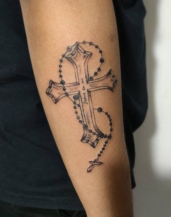 Winged Cross Tattoo Tattoo Design