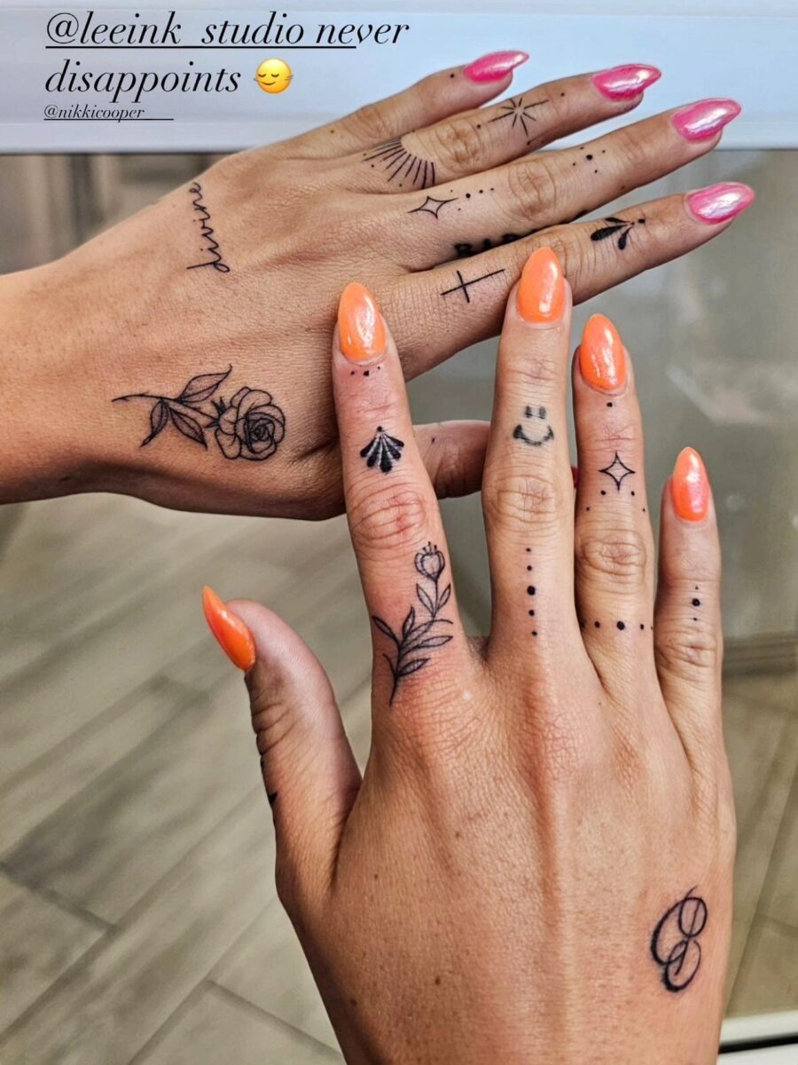 Charming Dainty Tattoos on Beautiful Hands Tattoo Design
