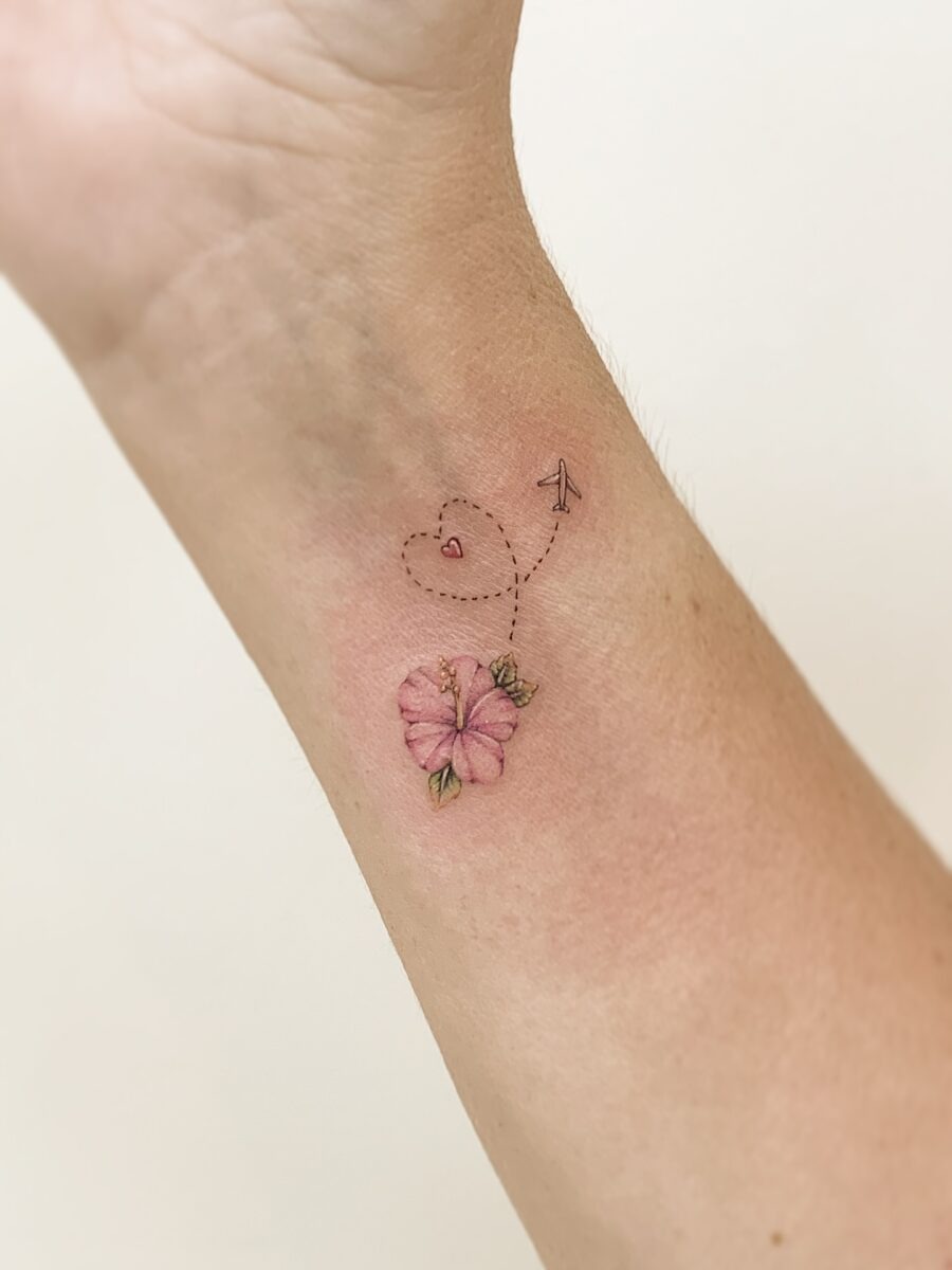 Delicate floral tattoo with charming details Tattoo Design