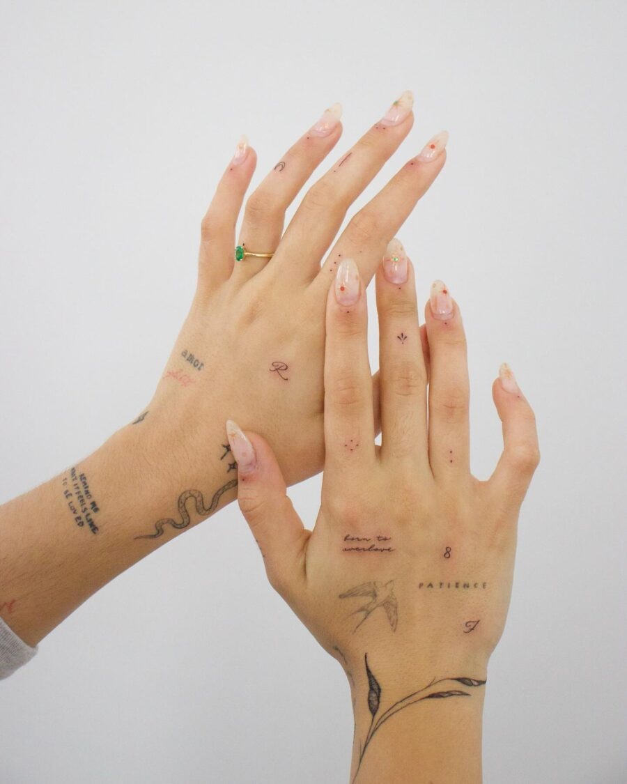 Elegant and subtle hand tattoo designs showcased Tattoo Design