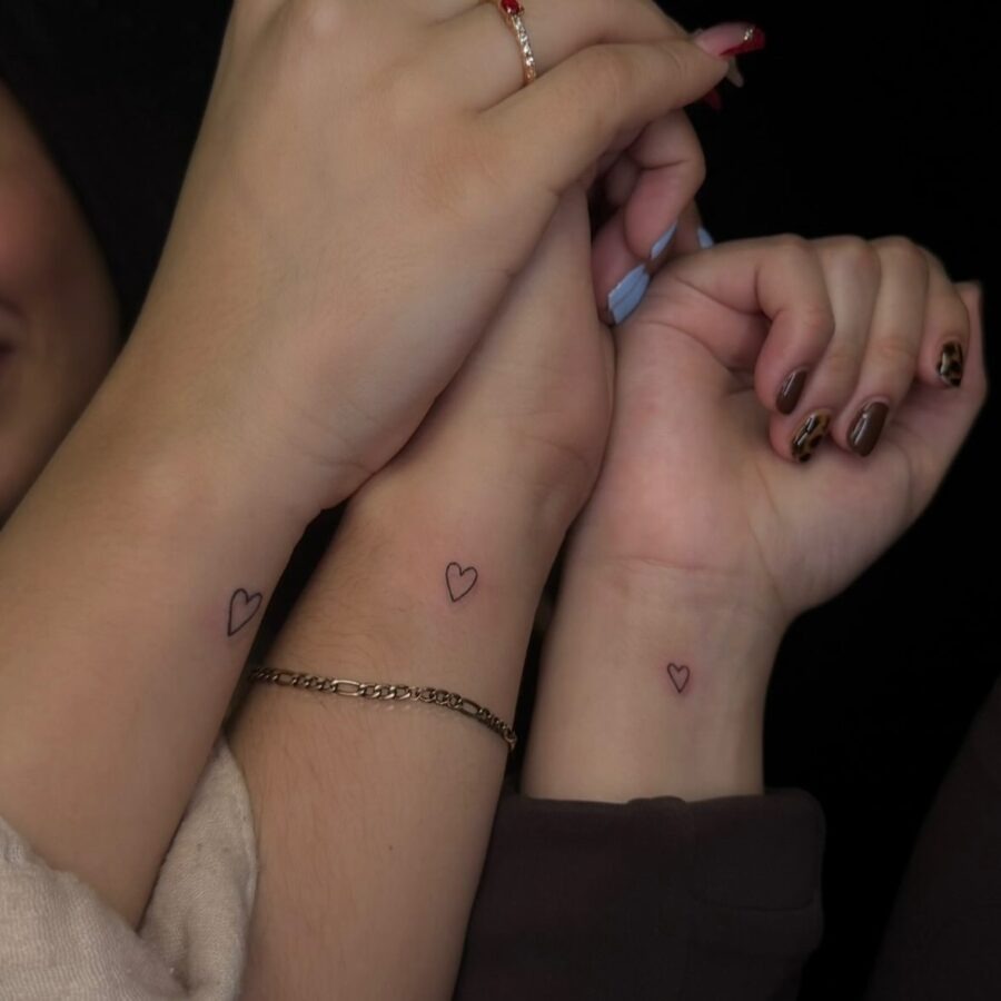 Minimalist heart tattoos for a unique bond Tattoo Design