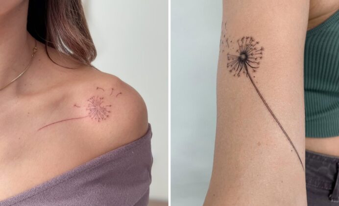 36+ Delicate Dandelion Tattoo Ideas & Inspiration